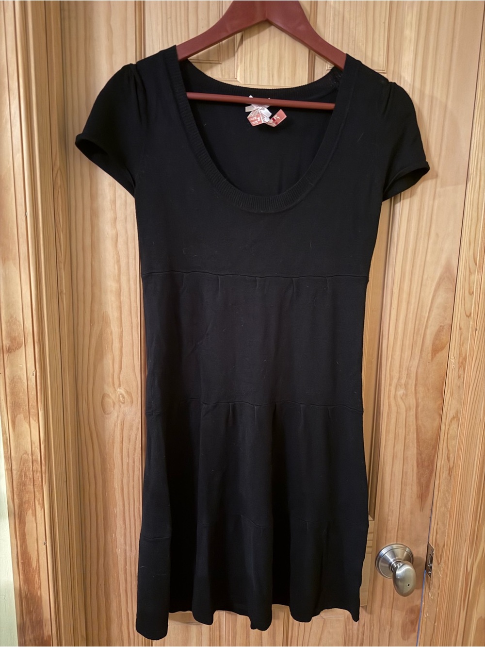 Derek Heart Black Short Sleeve Scoop Neck Dress